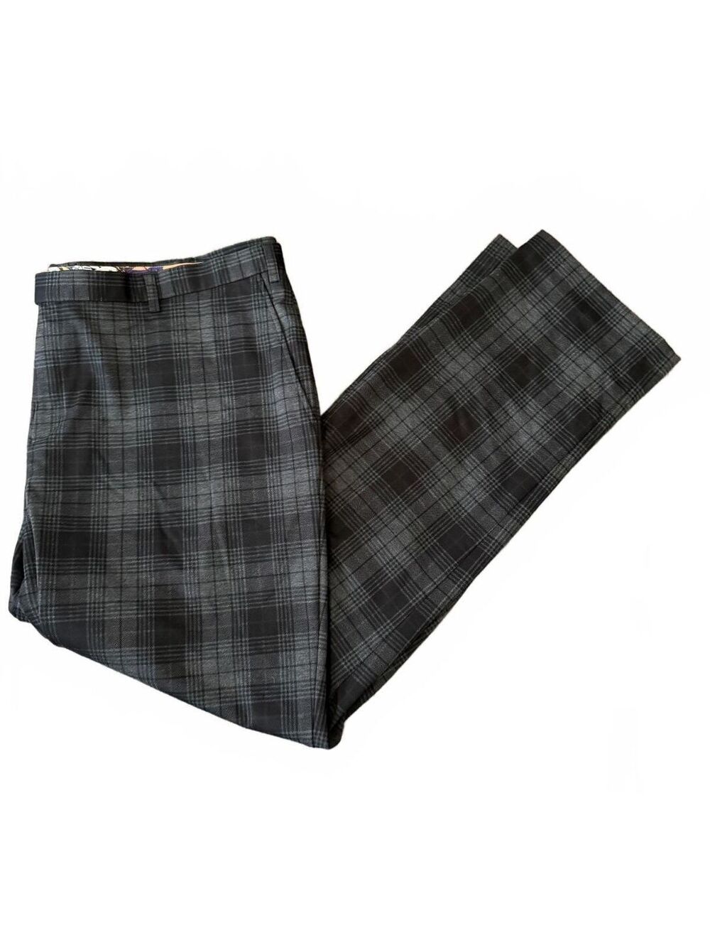 Paisley & Gray Men's Designer Pants 44 x 34 Plaid Eclectic Chic City Preppy